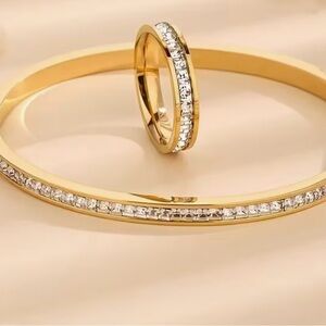 SALE TODAY!! 14k filled Elegant Gold and Silver Women's Jewelry Set